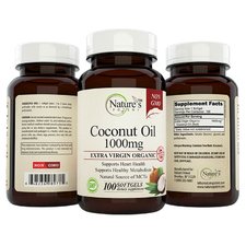 Coconut Oil 1000mg Capsules