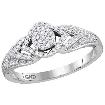 10K White Gold Natural Diam...