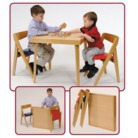 Folding Kids Table - Natural