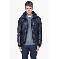 DIESEL Black Hooded Wallowyx Jacket