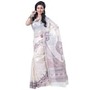 Buy Pure Tussar White Silk Saree with Madhubani Hand Painting Online at Low Prices in India - Paytm.com