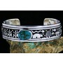 Joseph Coriz Blue Gem Turquoise Gathering Of Clans Overlay Bracelet