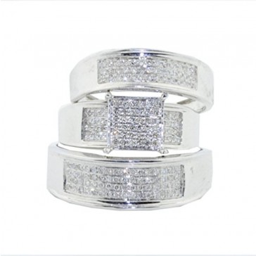 1/2cttw Diamond Trio Rings ...