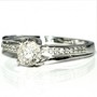 Diamond Engagement Ring Promise Ring 0.18ct 10k White Gold