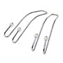 SODIAL(R) 2PCS Car Interior Metal Hanger Hook Shopping Bag Holder Silver Tone