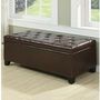 Handy Living Tufted Bench Storage Ottoman