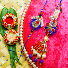 Artistic Zari Work Lumba Key chain 