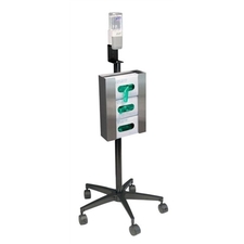 Mobile Glove & Hand Sanitizer Stand