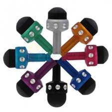 Off-Element 8 pieces Bling 2 in 1 Stylus Pen & Earphone Plug Dust Protector for Cell Phones and Tablets (3.5mm)