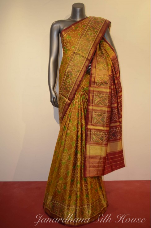 Ikat Classic Patola Silk Sa...