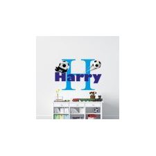 Personalised soccer name wall sticker