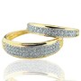 His and Her Ring Set Duo Set 10K Yellow Gold 0.50ctw Diamond Wedding Bands (i2/i3, I/j)