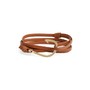  Miansai Gold Hook Leather Bracelet