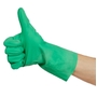 Flocklined Rubber Gloves - Green