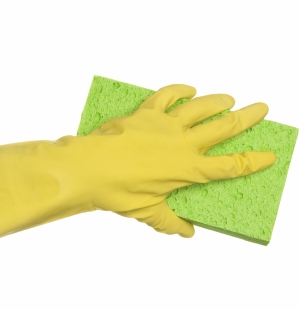 Flocklined Rubber Gloves - ...
