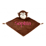 Personalised Monkey Cubby Snuggle Buddy Baby Comforter Blankie/Blanket Gift