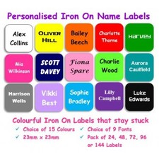 Square Iron On Labels