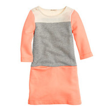 Girls' maritime dress in colorblock