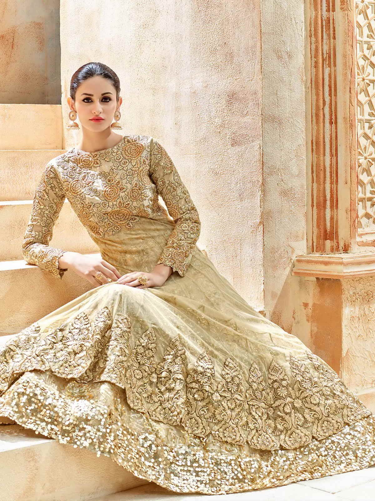 Buy Inddus Pleasing Beige E...