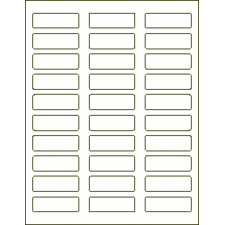 Rounded Corner 2-1/4 x 3/4 Address & Mailing Labels