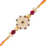 White Flower Designer Rakhi