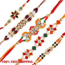 Rakhi Sets to USA Free Shipping
