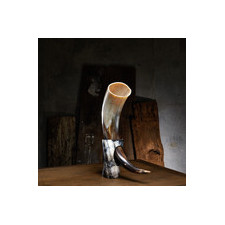 Nostos   Wolf // Polished Short Buffalo Drinking Horn   Stand
