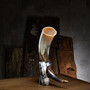 Nostos   Wolf // Polished Short Buffalo Drinking Horn   Stand