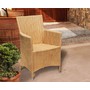 Riviera All Weather Wicker Rattan Armchair - Flat Weave
