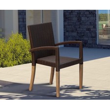 St Tropez Rattan Garden Stacking Chair