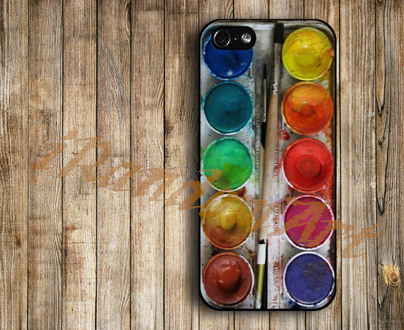 iPhone 5 Case iPhone 5 Cover iPhone 5 Cases unique case for apple iPhone 5 - Water color paintbox
