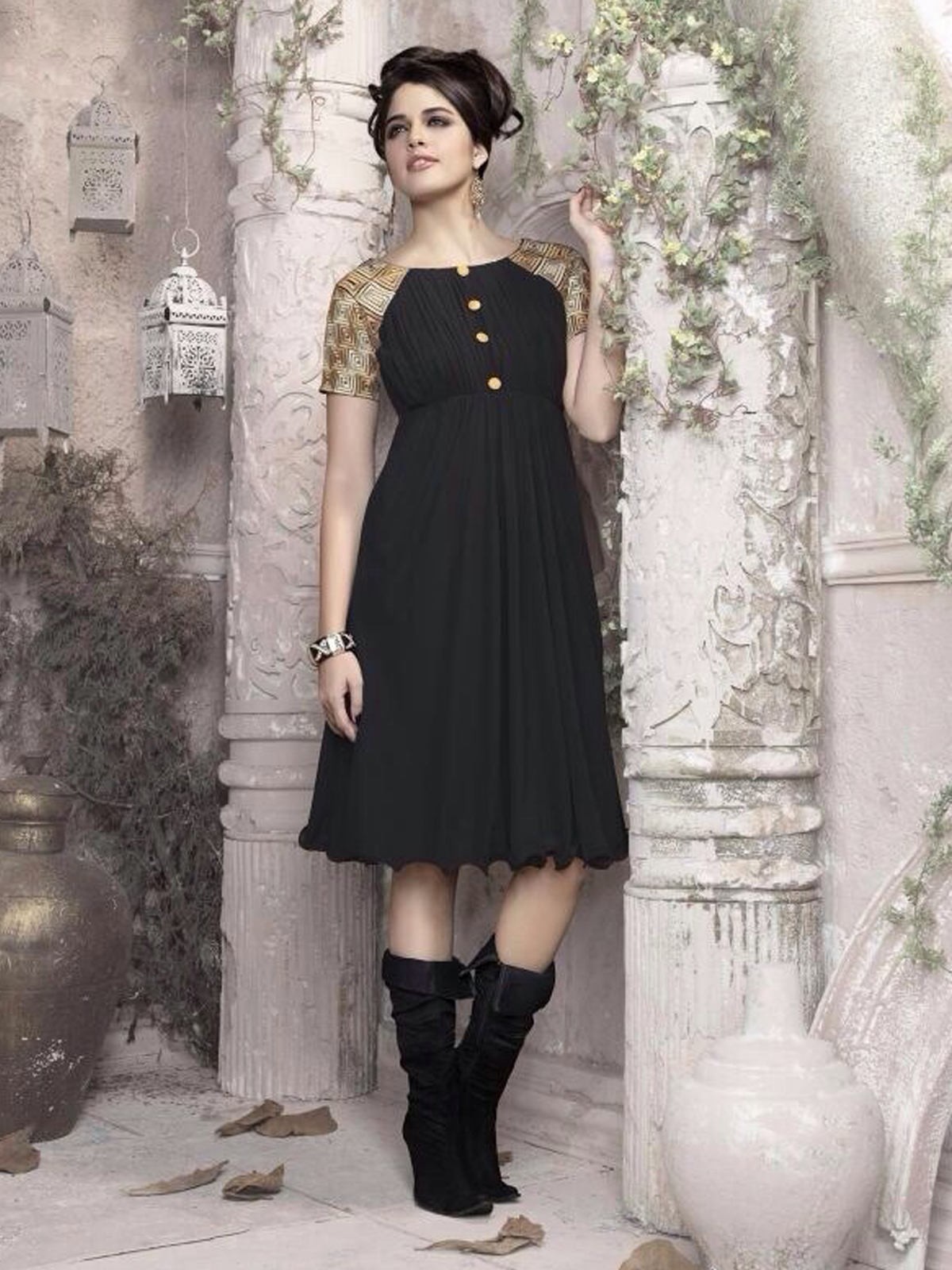 Buy Inddus Pristine Black P...