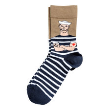 Jacquard-knit Socks | Dark blue/anchor | Men | H&M US