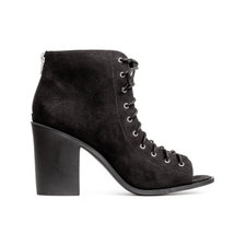 Shoes with Open Lacing | Black | Women