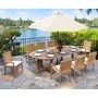 Hilgrove 2.6m Large Oval garden Table and 8 Stackable Chairs Set
