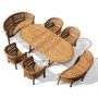 Wimbledon Teak Table and Benches Set