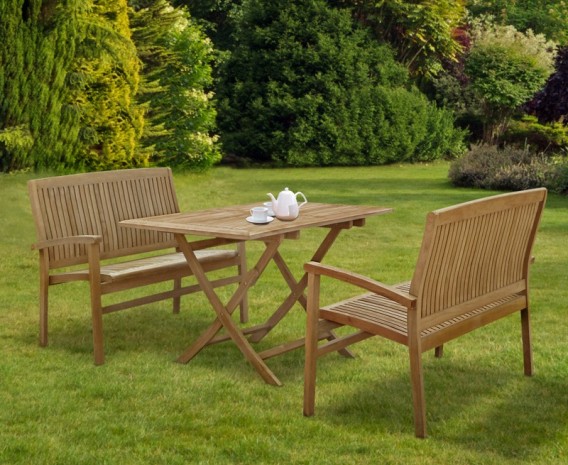Rimini Teak Table and Bench...