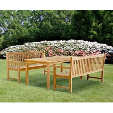 Sandringham Benches and Table Set.