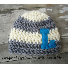 Baby Boy Hat - Baby Boy Hats - Crochet baby boy hats - Personalized Baby Boy Beanie - Newborn Photography props - Personalized Baby Boy Hat