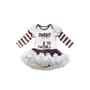 Football Baby ruffled one piece onesie Tutu Dress 800178