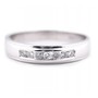 10K White Gold Natural Diamond Wedding Band Ring Mens 1/4ctw Channel Set 5mm Wide (i2/i3, i/j) (10)
