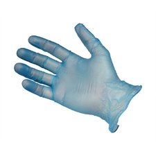 Vinyl Gloves - Blue - Powder Free