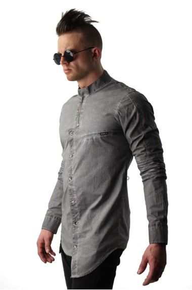 Grey Asymmetrical Shirt by ...
