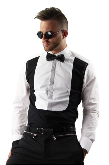 Modern Bowtie Dress Shirt W...