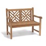 Princeton Teak 4ft Lattice Garden Bench