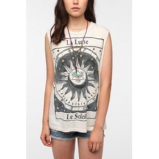 Title Unknown La Lune Foiled Muscle Tee