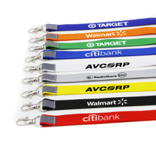 Custom Silk Screen Printed Reflective Lanyard  with Safety Buckle and Metal Hook