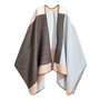 Poncho | Beige/Light blue 