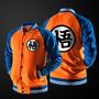 Goku Uniform Symbol - Dragon Ball Z Kame Symbol Zip Front Hoodie - Free Shipping Worldwide