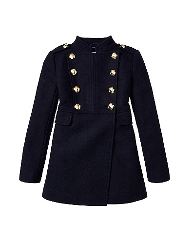 Girls Military Coat